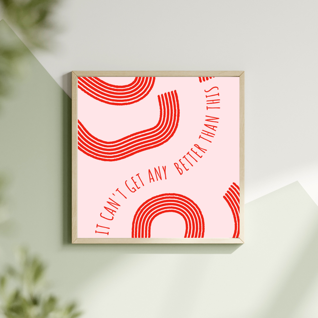 Preppy Pink Art Handmade, over 400 prints