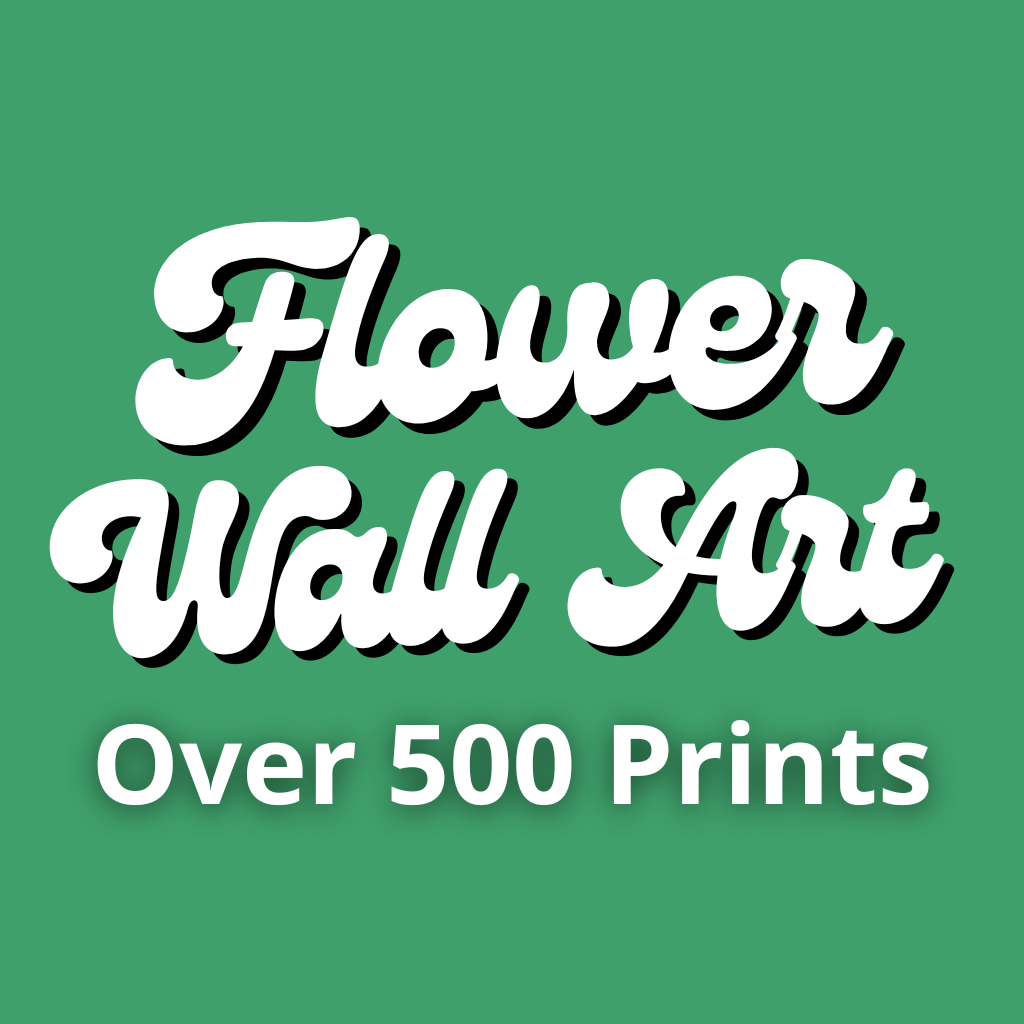 Flower Prints + Abstract Art Handmade, over 500 prints