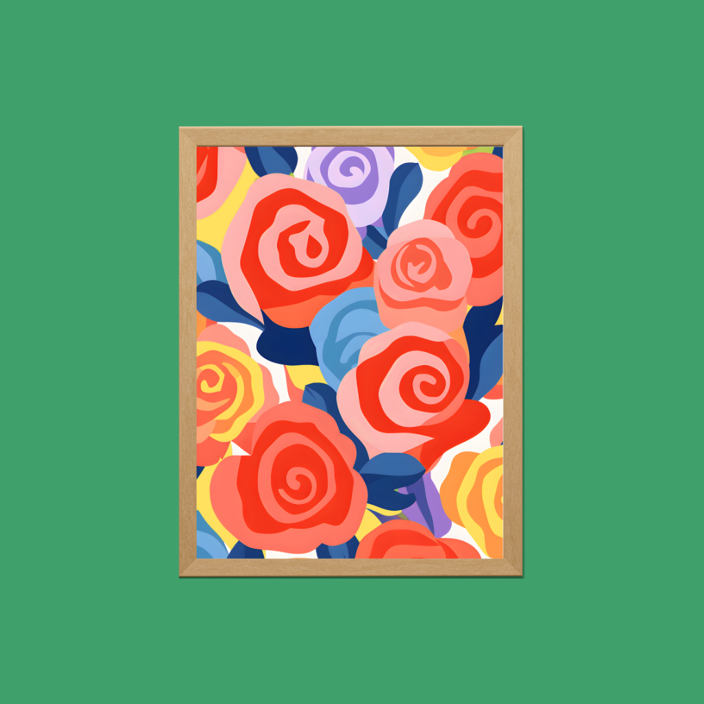 Flower Prints + Abstract Art Handmade, over 500 prints