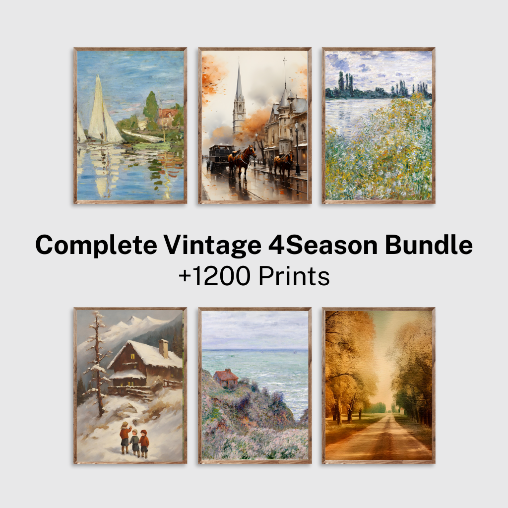 Complete Vintage Bundle 4Season, over 1200 prints