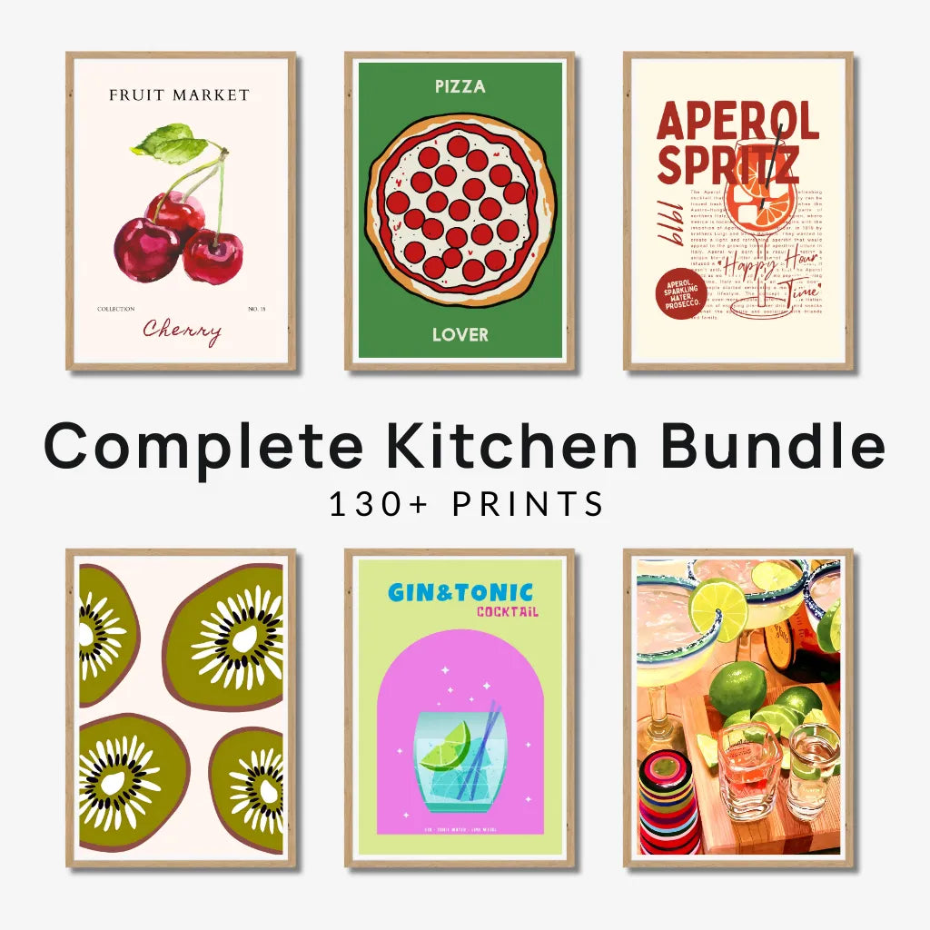 Complete Kitchen Bundle, 130+ prints